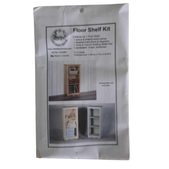 NWT The Daisy House Floor Shelf Doll House Miniature Kit - Picture 1 of 3